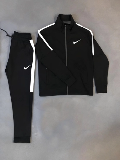 Мужской спортивный костюм, олимпийка и штаны, на молнии — HCSHOP-HCNK110-ЧЕРН-S/M
