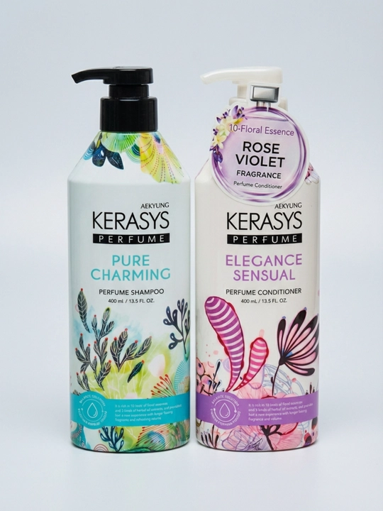Набор ароматных шампуня и кондиционера Kerasys, для подарка, по 400 мл каждый