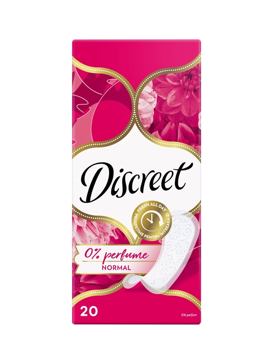 DISCREET Kundalik prokladkalar Normal Hidsiz 20 dona