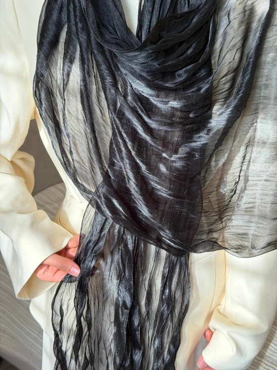 Taram-taram, jingalak organza (Bishkek), ayollar va qizlar uchun sharf, ro‘mol. Uzunligi: 87 x 204 sm