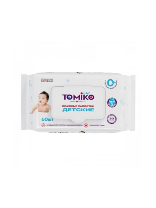 Tomiko bolalar uchun nam salfetkalar