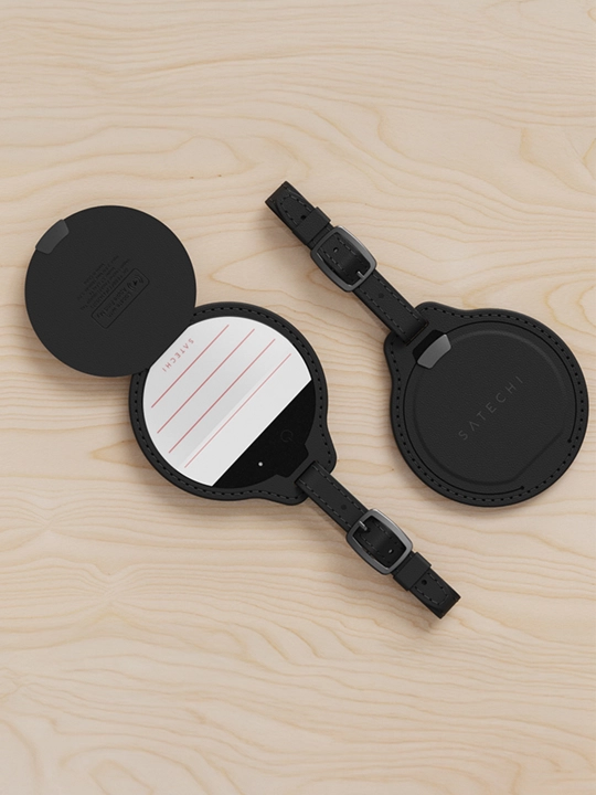 Трекер Satechi FindAll™ Luggage Tag, кожаный, аналог AirTag, для Iphone, брелок для багажа