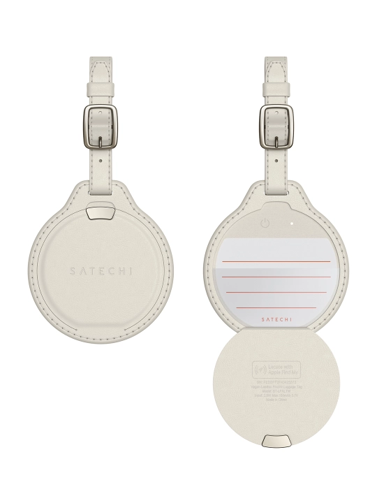 Трекер Satechi FindAll™ Luggage Tag, кожаный, аналог AirTag, для Iphone, брелок для багажа