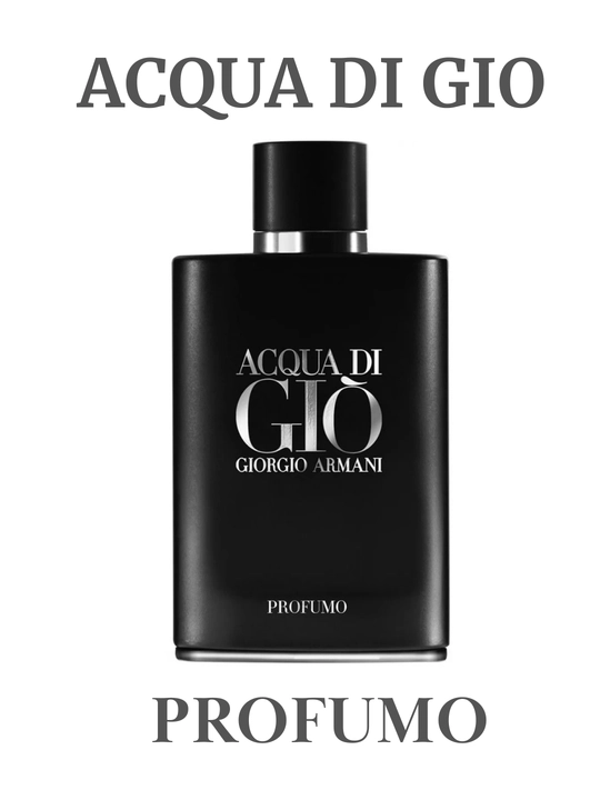 Acqua di Gio Profumo erkaklar parfyumi refil formatida, LABOR Parfumdan flakonlarda