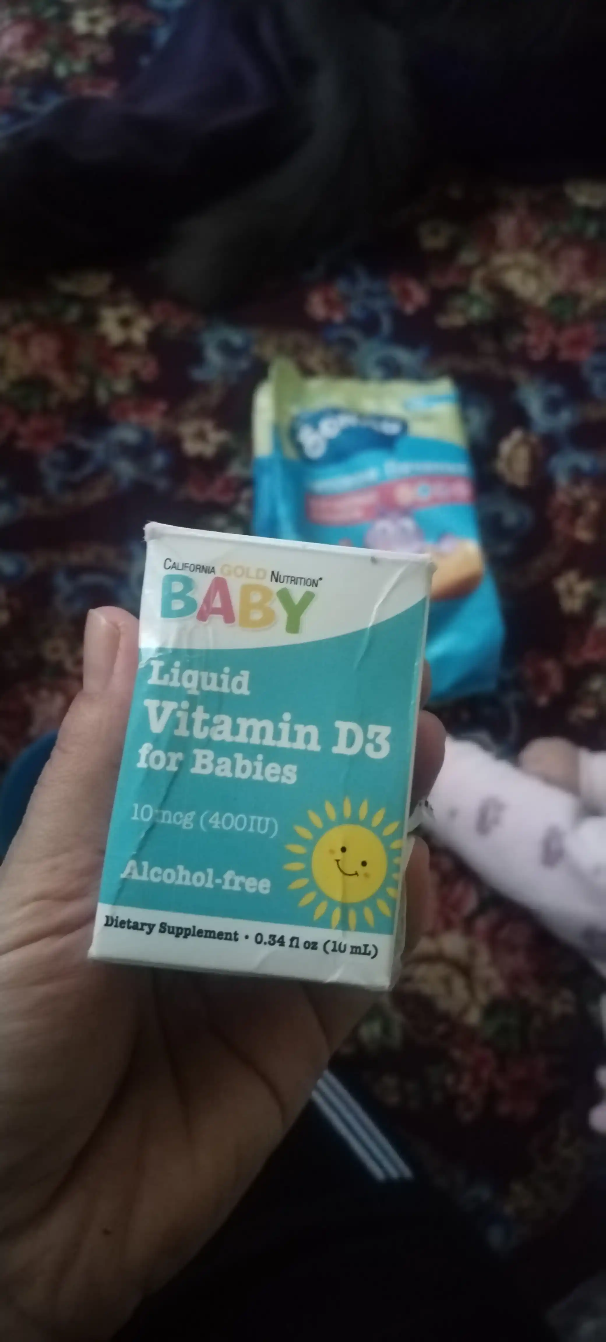 Жидкий витамин Д3 для детей California Gold Nutrition, Baby D3, 400 МЕ, 10 мл