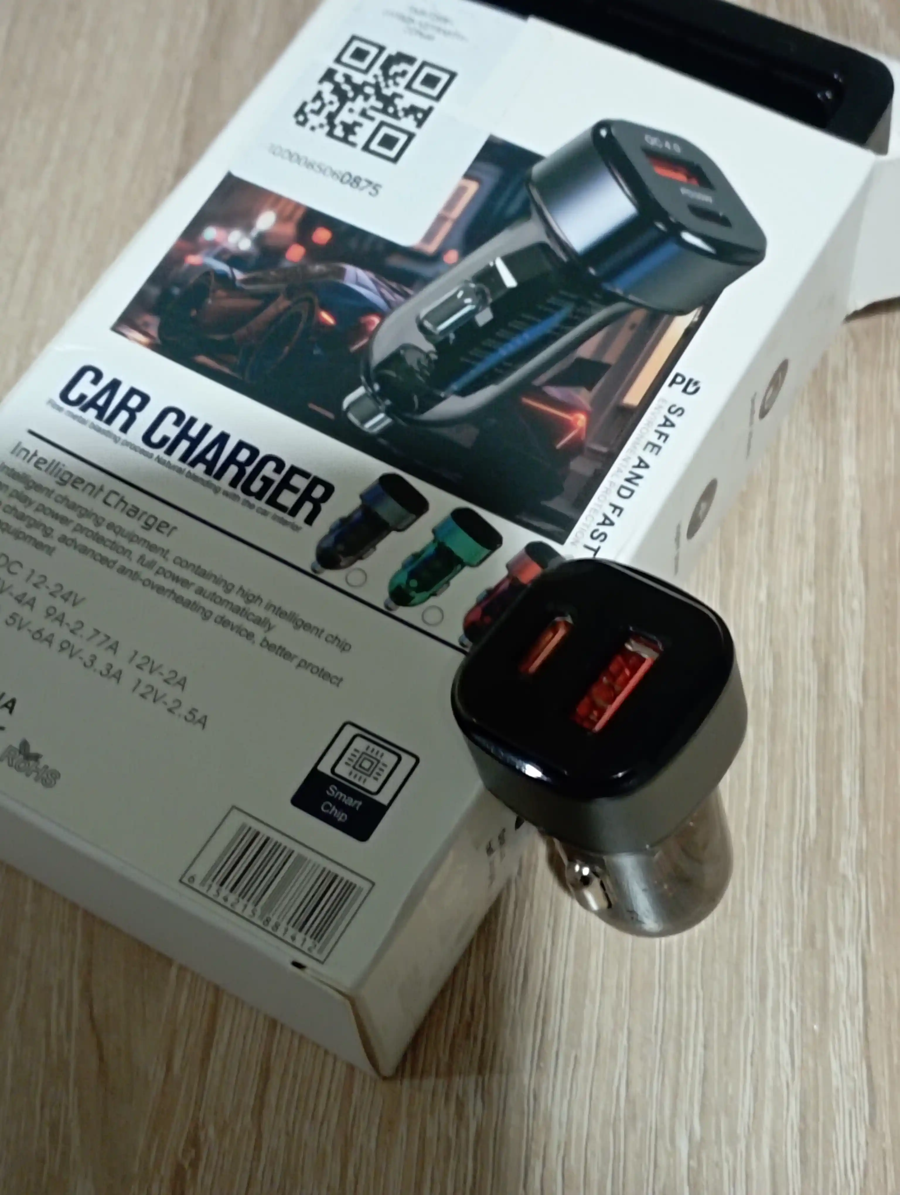 Автомобильные зарядные устройства FAST / USB-C / 2.4A — 3 варианта