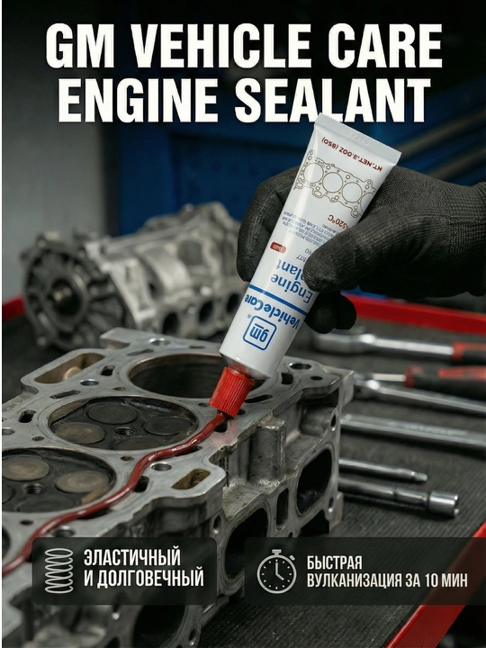 Герметик прокладочный двигателя GM Vehicle Care Engine germetig, 60 г, 85 г