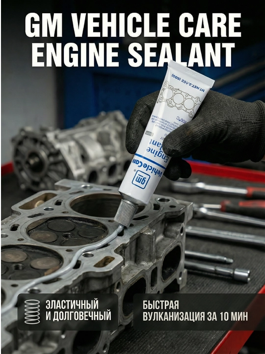 Герметик прокладочный двигателя GM Vehicle Care Engine germetig, 60 г, 85 г