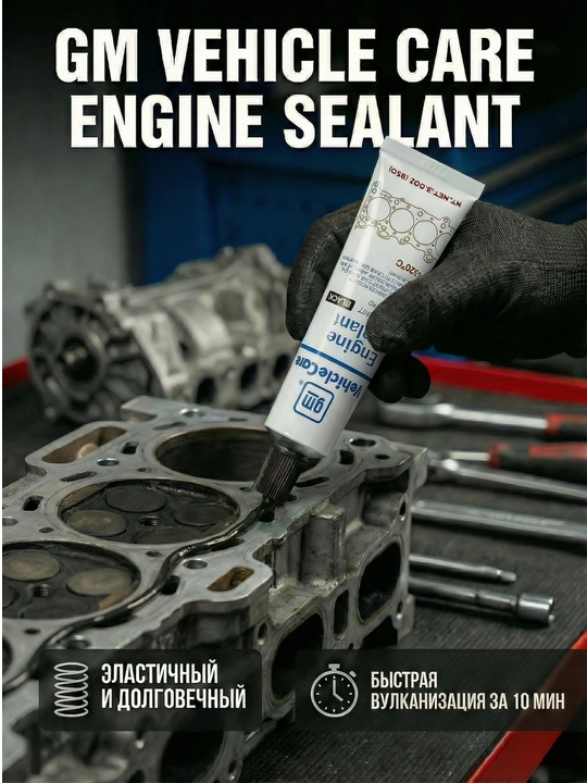 Герметик прокладочный двигателя GM Vehicle Care Engine germetig, 60 г, 85 г