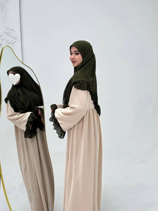 Abaya, himara, hijob, koylak+ro'mol, umra ziyirati, o'lcham oversayz 42-54 - 