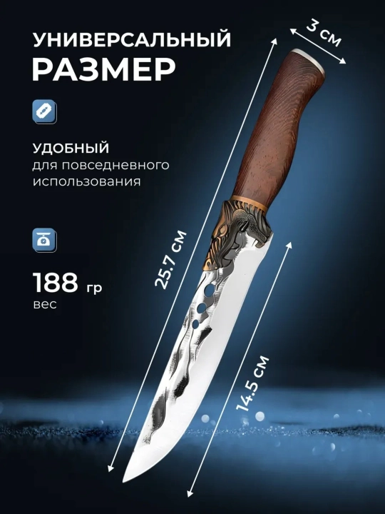 Baliq ovlash va sayohatlar uchun sovg‘a sifatida g‘ilofli zanglamaydigan  pichoq