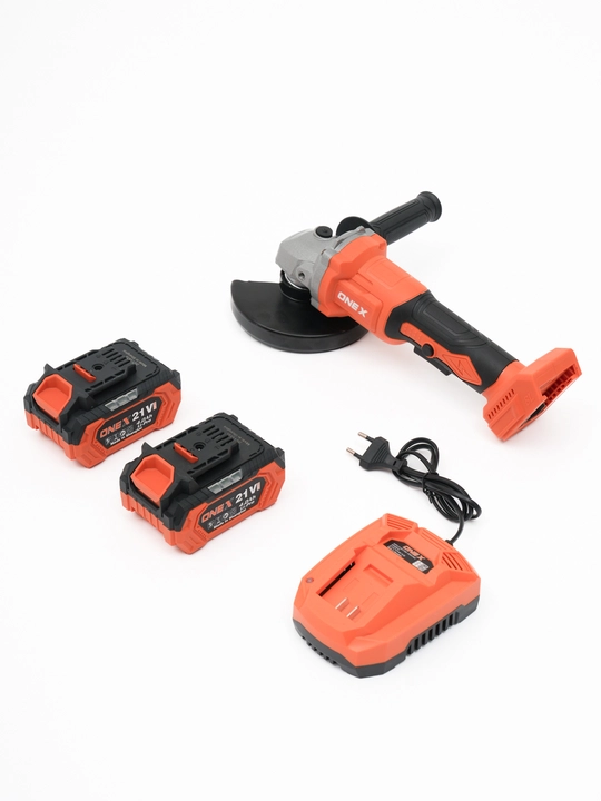 ONEX XAG125PRO 21V 4Ah akkumulyatorli burchak silliqlash mashinasi, 125 mm, cho‘tkasiz