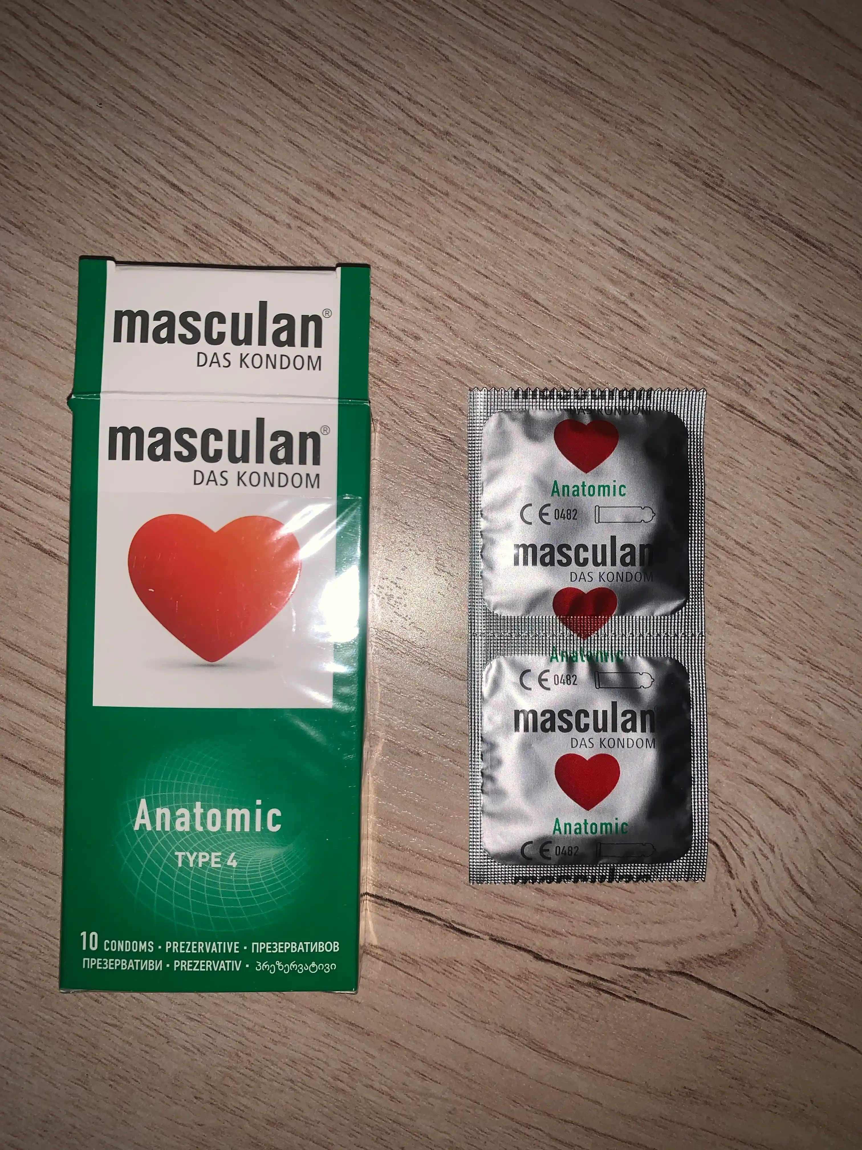 Презервативы Masculan из натурального латекса со смазкой, 10 шт