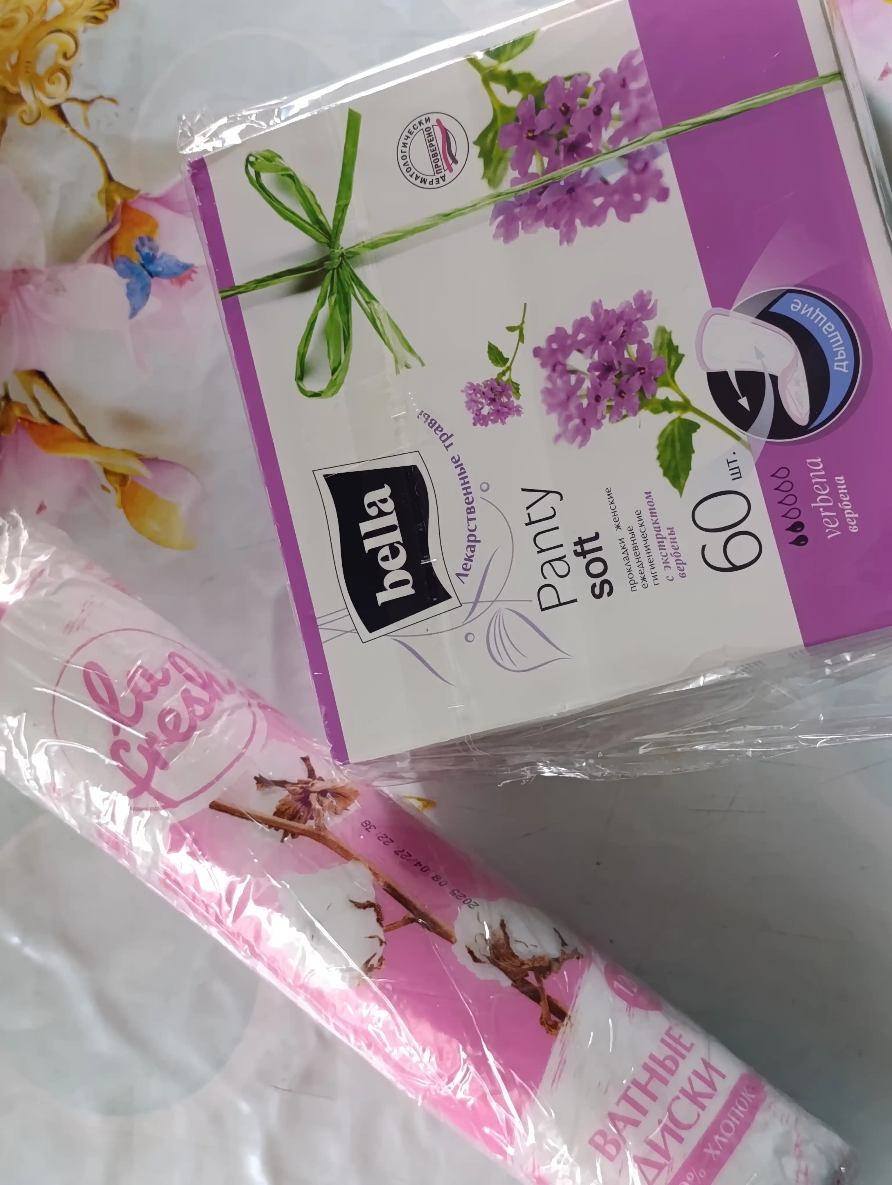 Bella Panty Soft kundalik ayollar prokladkalari, Soft Deo Fresh, Soft Verbena, 60 dona
