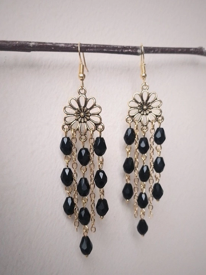 Национальные серьги женские, Handmade, элегантная модель — HANDSY-ZIRAK-КАРМЛН