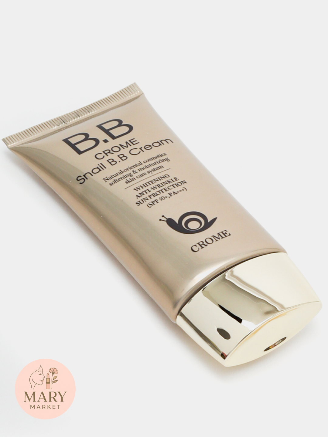 Ko'p funksiyali oqartiruvchi tonal krem BB krem Crome Snail SPF 50+, 50 ml