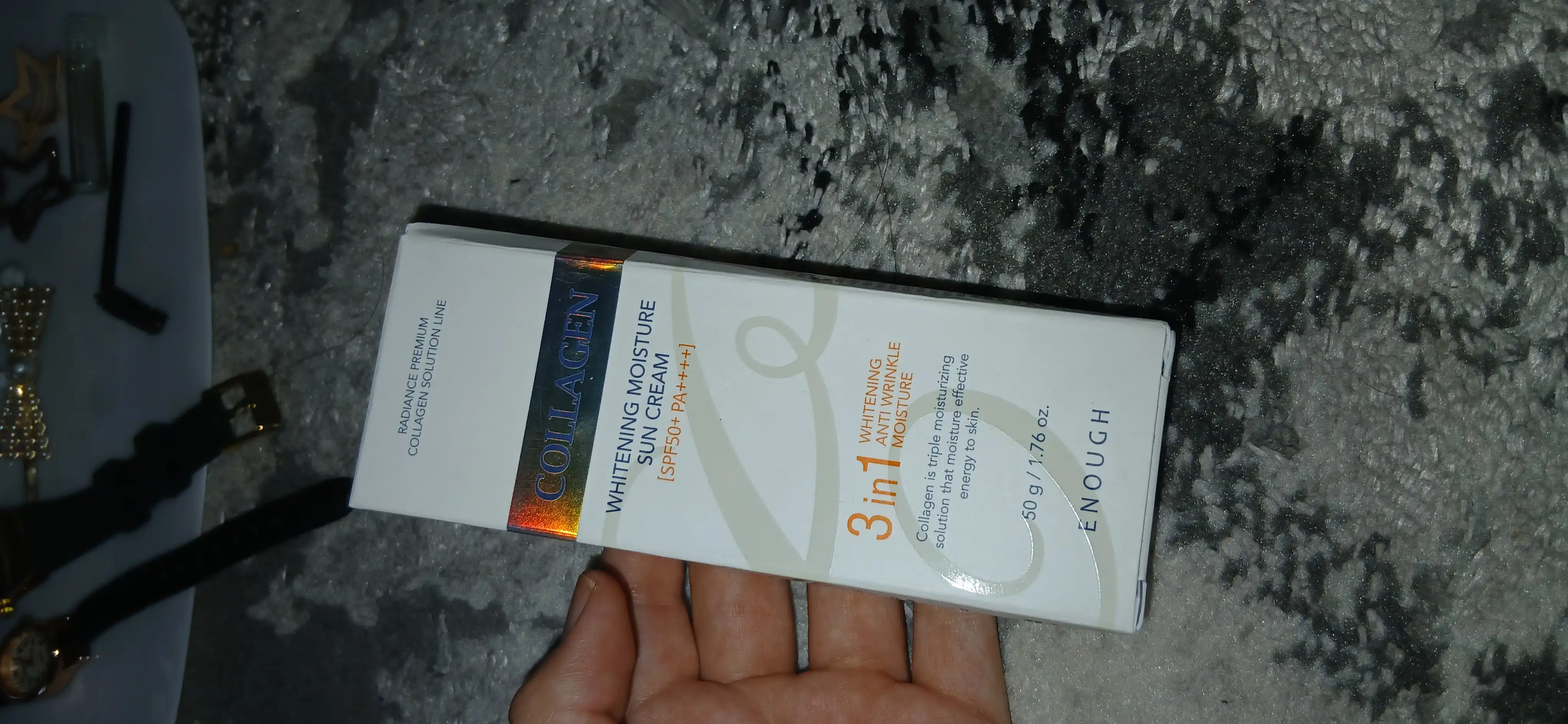 Quyoshdan himoyalovchi krem Enough 3 in 1 Whitening Sun Cream SPF50/PA+++, 50 ml