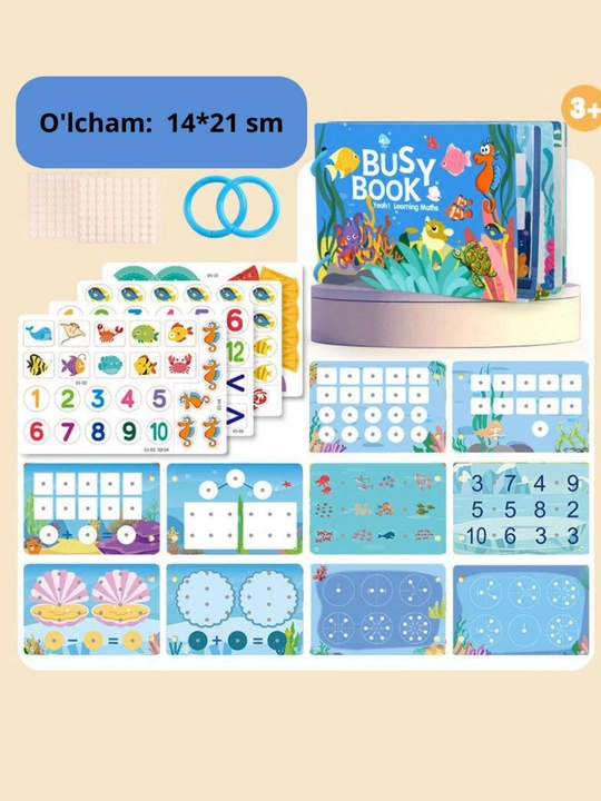 Развивающая книга Бизибук Montessori (Busy Book)