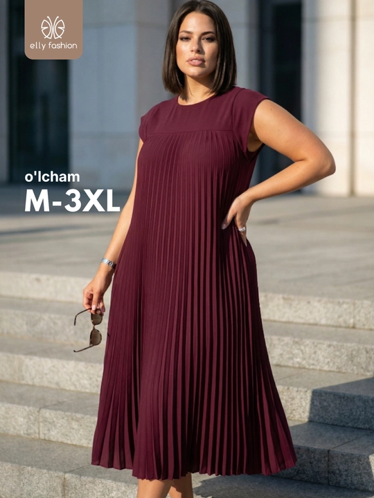 Ayollar uchun midi ko‘ylak – ELLY FASHION - 