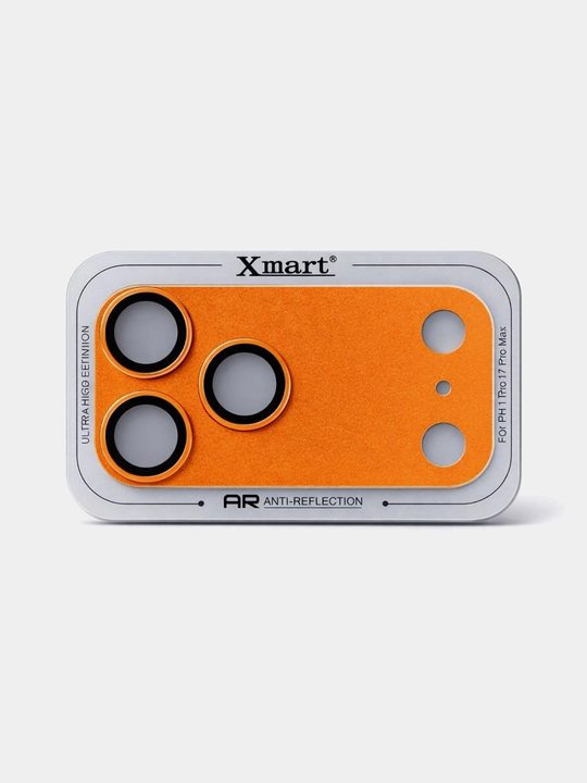IPhone kamera uchun himoya oynasi 17 Pro/Pro Max. Xmart One-Piece full coverage
