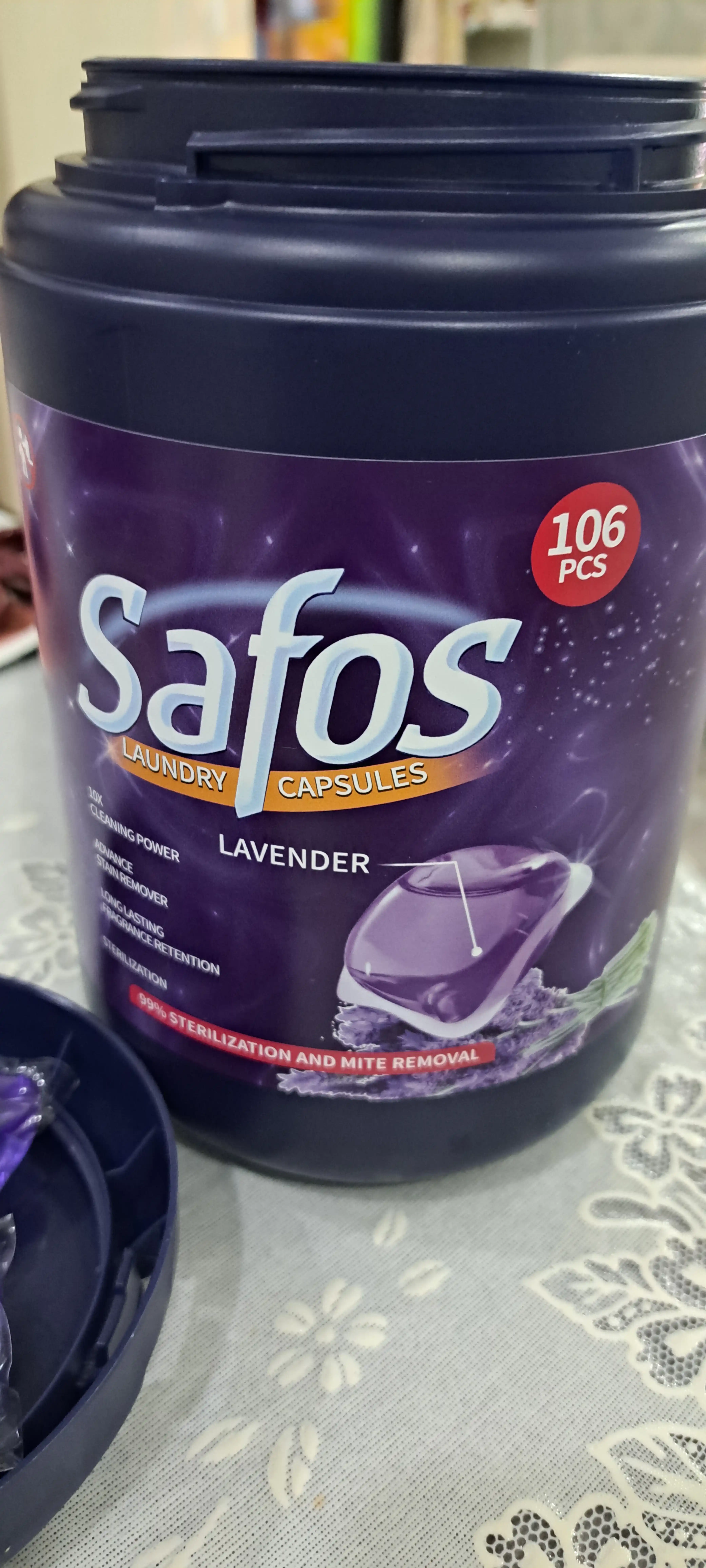 Капсулы для стирки Safos, для цветного, чёрного и белого белья, концентрированное средство