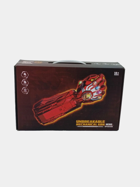 Qahramon mexanik qo'li Unbreakable Arm, nurli va ovozli o'yinchoq