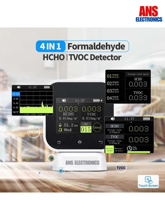 FNIRSI SFD-02 — bu 4-in-1 aqlli havo sifati analizatori