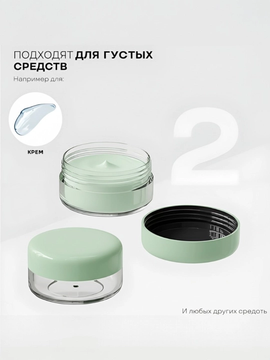 Дорожный набор флаконов для путешествий, баночки для косметики, многоразовые