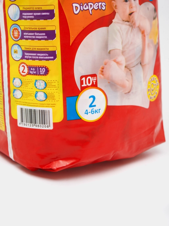 Chaqaloqlar uchun Chikako yopishqoq tagliklari, o‘lchami 0-2, 2-6 kg,10 dona,Tug‘ruqxonaga