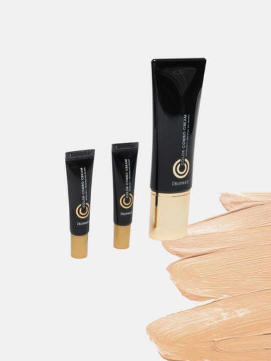 СС крем с антивозрастным эффектом Deoproce Color Combo CC Cream SPF50/PA+++, 40г+5г (2шт)