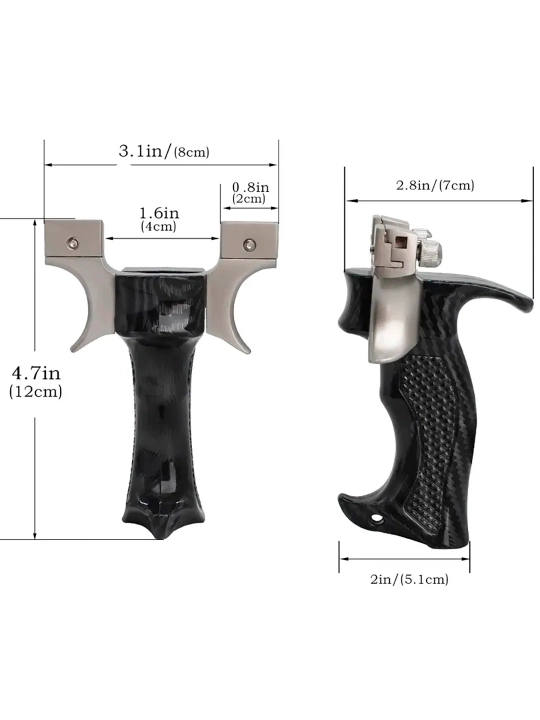 Professional rogatka katapulta, metall korpus, nishonli, kuchli rezina tasma