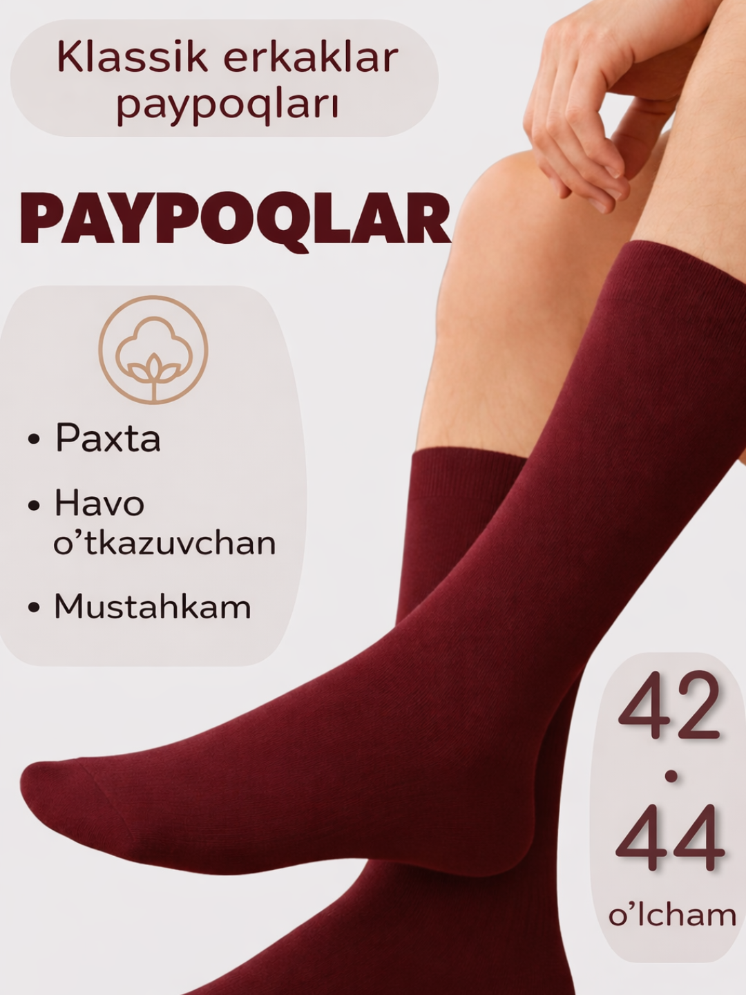 Erkaklar uchun klassik paypoqlar, paypoqlar va getralar, paypoqlar