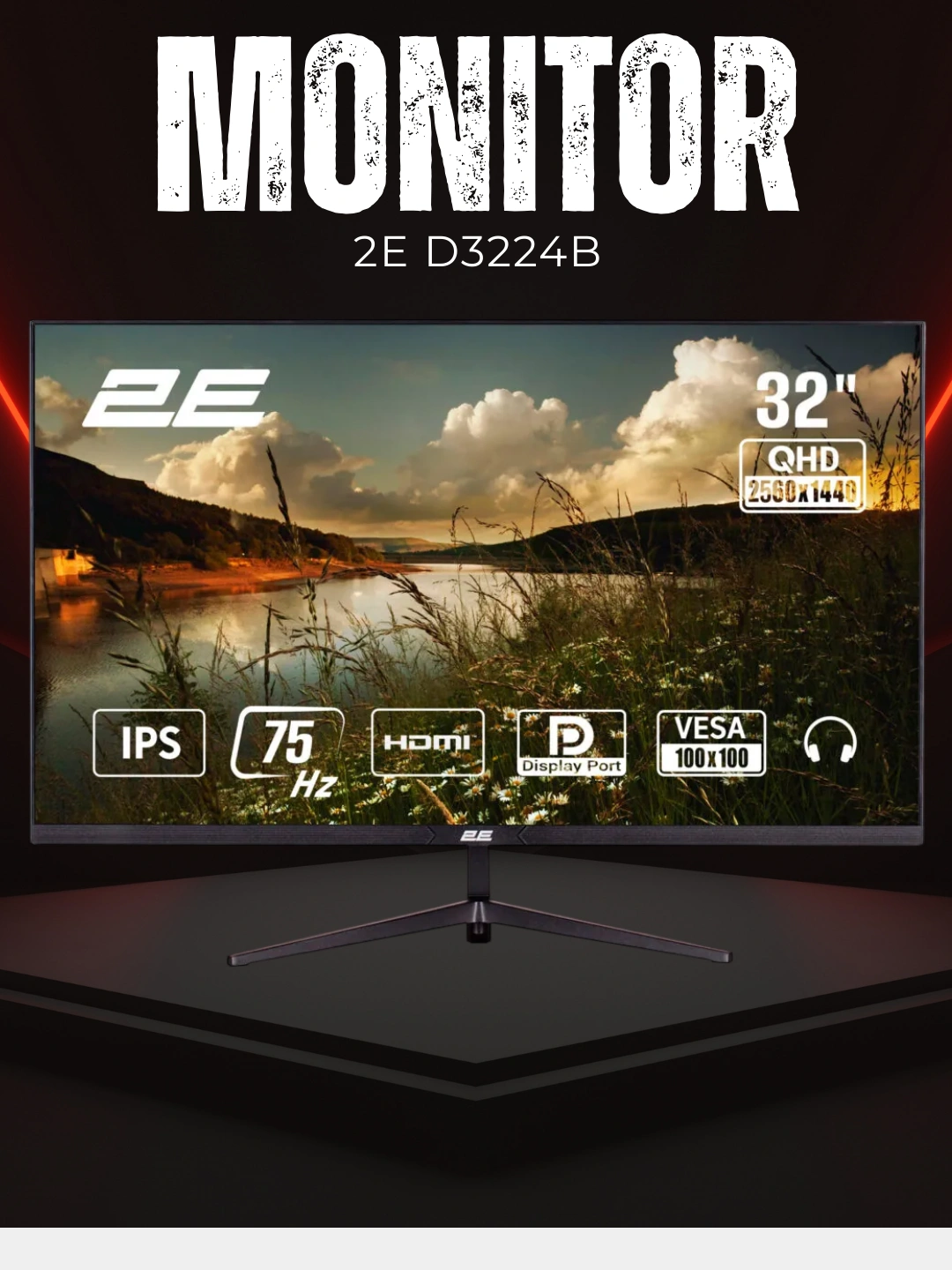 Монитор 2E, 30", 32", 4K, 60 Гц, 75 Гц,200 Гц, изогнутый, плоский, IPS, VA, гарантия 1 год за 2799000 сум со скидкой 59%. Uzum Market