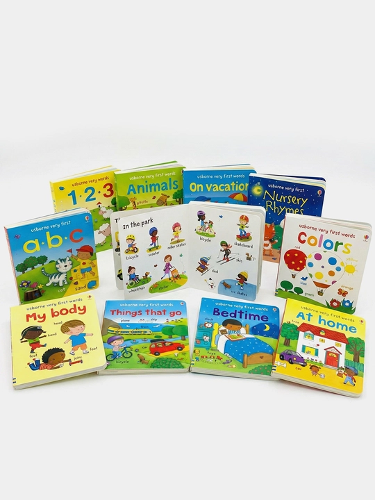 Usborne Very First Words —  10 ta rivojlantiruvchi karton kitoblar to`plami