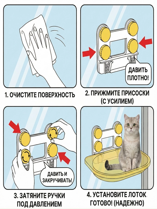 Гамак, домик для кошек, полка для кошек на окно на присосках, Подвесная лежанка,