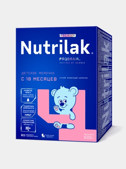 Детский сухой молочный напиток Nutrilak Premium 4, 600 гр — INFAPRI-INF1017