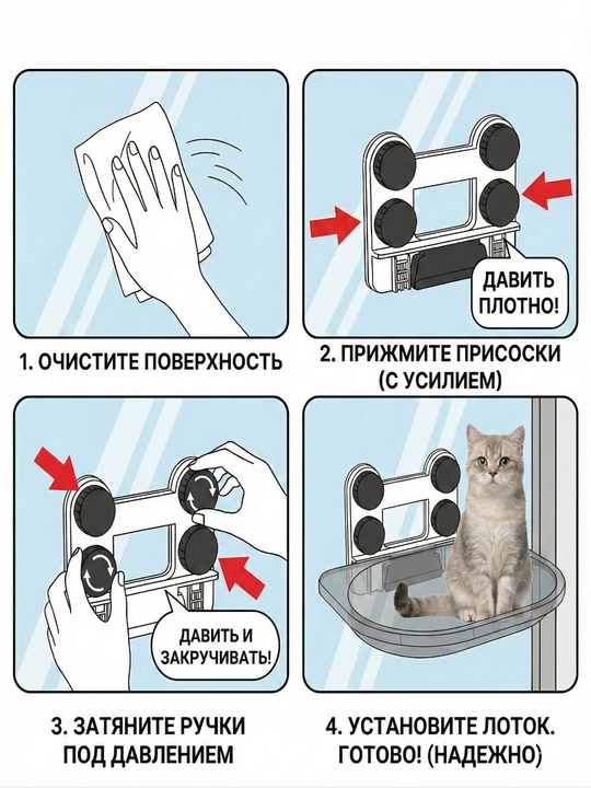Гамак, домик для кошек, полка для кошек на окно на присосках, Подвесная лежанка,