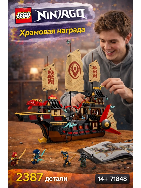 LEGO konstruktor NINJAGO Ma’bad mukofoti 71848 - 