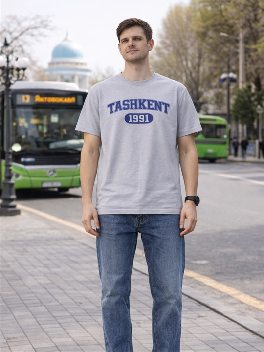 Футболка Azmark Co “Tashkent 1991”, Базовая футболка для мужчин и женщин