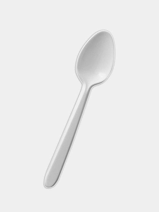 Bir martalik choy qoshiqlari plastik,  50 dona, 11.5 sm