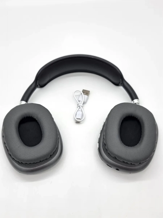 Mikrofonli P9 simsiz Bluetooth quloqchinlar, to‘liq o‘lchamli