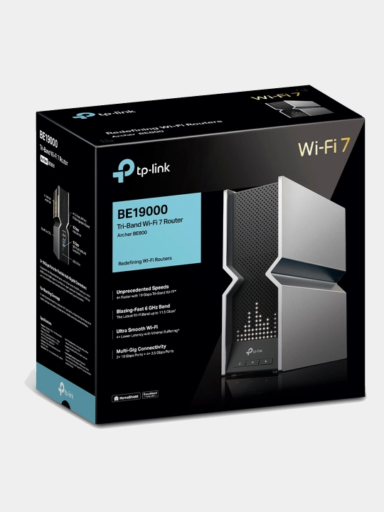TP-Link Archer BE800 BE19000 Трёхдиапазонный Wi-Fi7 Router (uztelecom GPON неподдерживает)