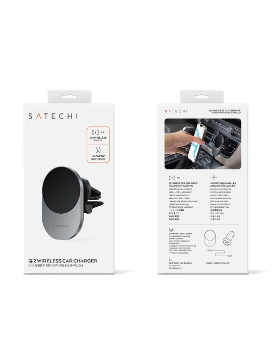 Qi2 Wireless Car Charger simsiz zaryadchik mashina uchun, telefon uchun magnit ushlagich