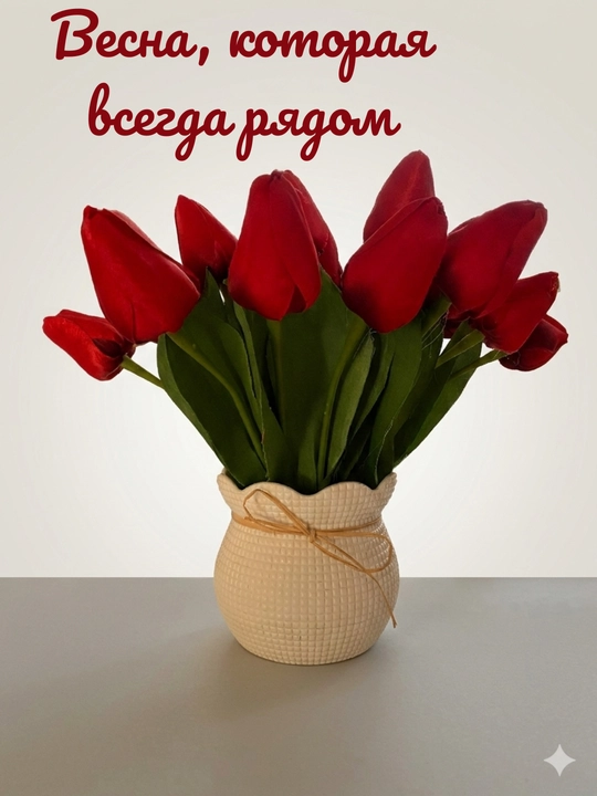 Bahorgi lolalar, 21 dona, balandligi 22 sm
