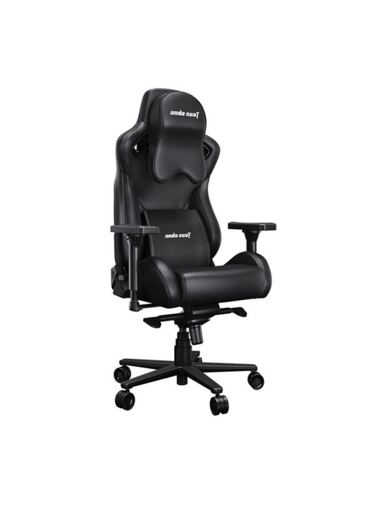 O‘yin kreslos AndaSeat Kaiser 2 Pro XL, eko charm, mato, XL, 180 kg gacha, qora kulrang