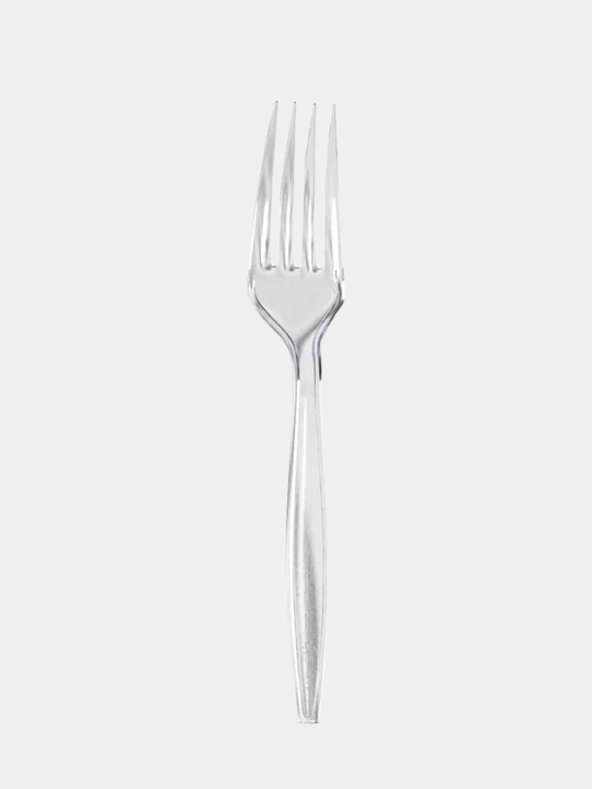 Bir martalik vilkalar, plastik, shaffof, 50 dona, 16,5 sm