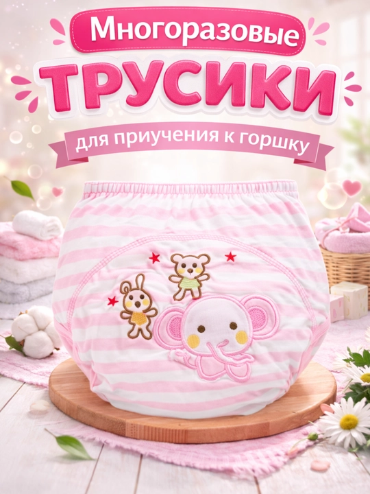 Ko‘p marta ishlatiladigan ichki kiyim, tuvakka o‘rgatish uchun - 