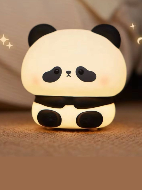 Chiroq tungi panda LED lampa bolalar uchun, sensorli svetilnik, 3 rejimli yoritish
