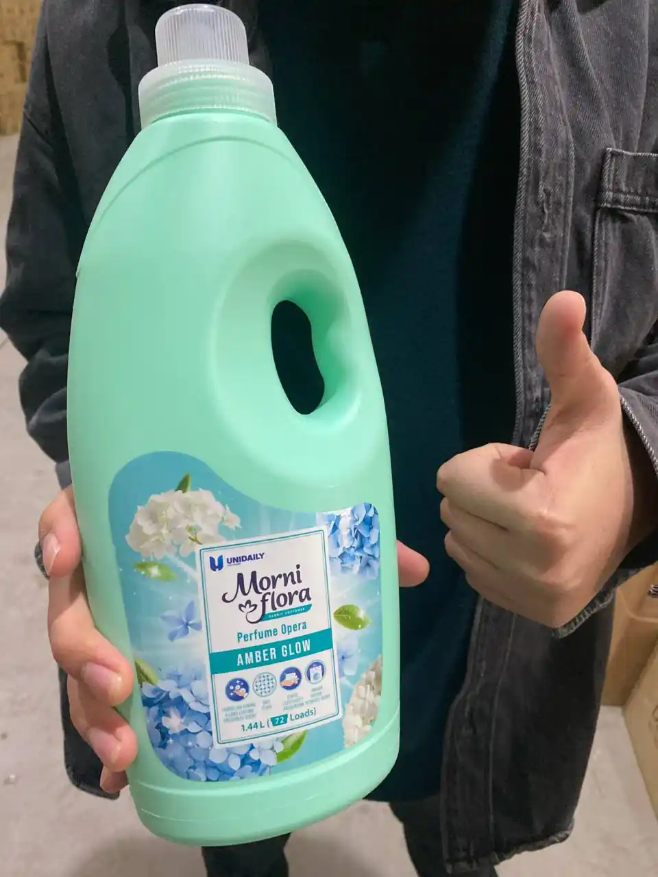 Kir yuvish uchun konditsioner Morni Flora, Kopum Plus
