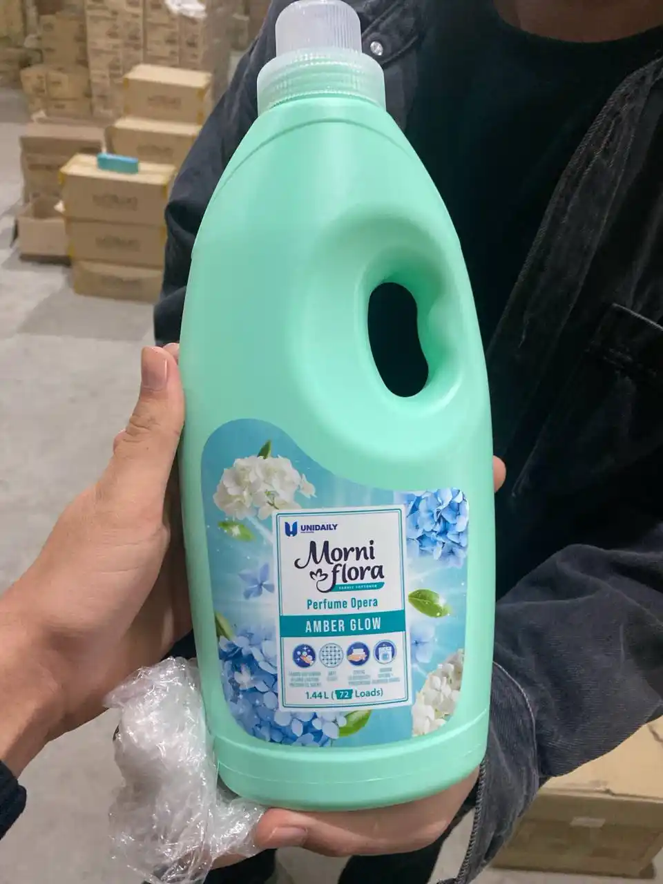 Kir yuvish uchun konditsioner Morni Flora, Kopum Plus